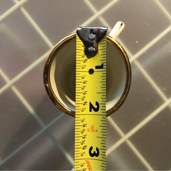 Two Red Cherry Motif Tall Espresso Mugs Cups, Ceramic - Picture 11 of 11